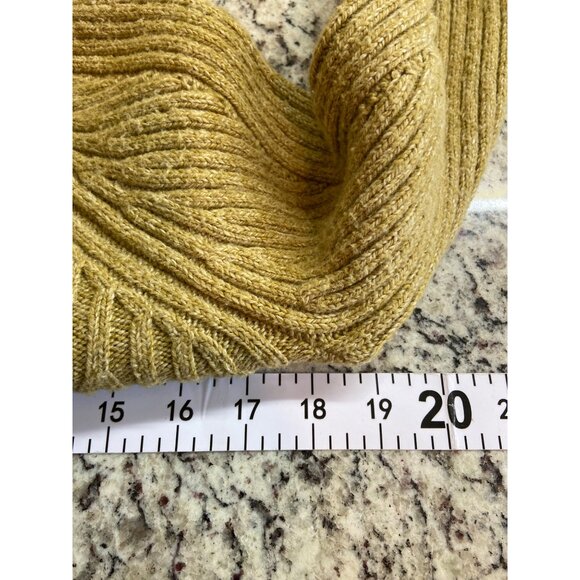 Sundance Turtleneck Sweater M Beige Ribbed Knit  Pullover Cozy Chic Minimalist - Picture 6 of 7